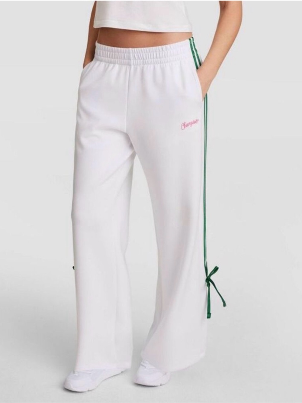 Champion Women's In the Stands Side-Tie Pants - White